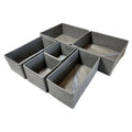 Set 6 organizatoare textile pentru dulap